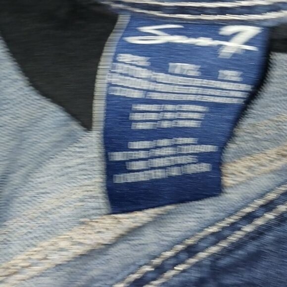 Seven7 Jeans Blue Denim Skinny Stretch Embroidered Womens Size 12 - Picture 8 of 10